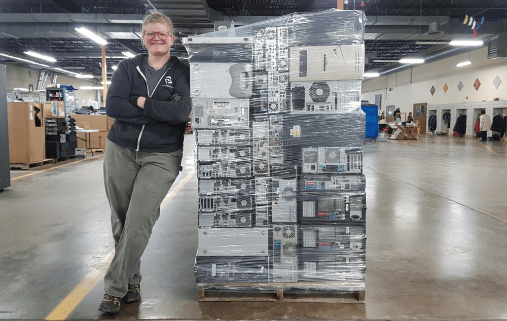 How To Properly Stack Electronics On A Pallet PCs for People